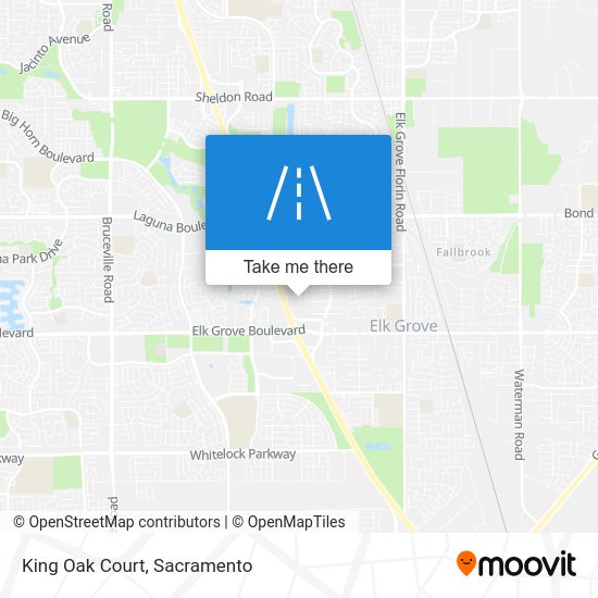 ¿Cómo llegar a King Oak Court, Elk Grove en autobús o tren ligero?