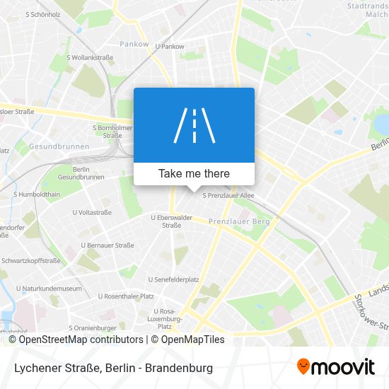 How to get to Lychener Straße in Prenzlauer Berg by Bus, Subway, Train