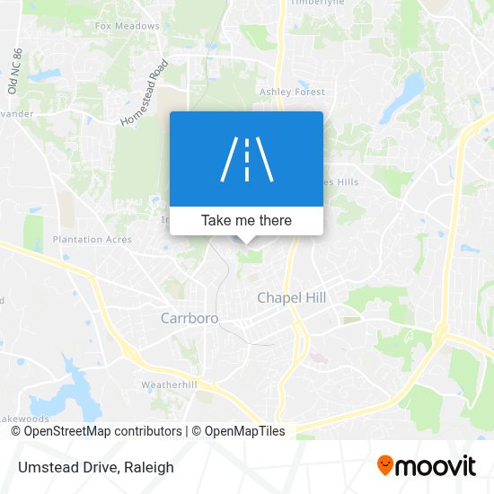 ¿Cómo llegar a Umstead Drive, Chapel Hill en Autobús?