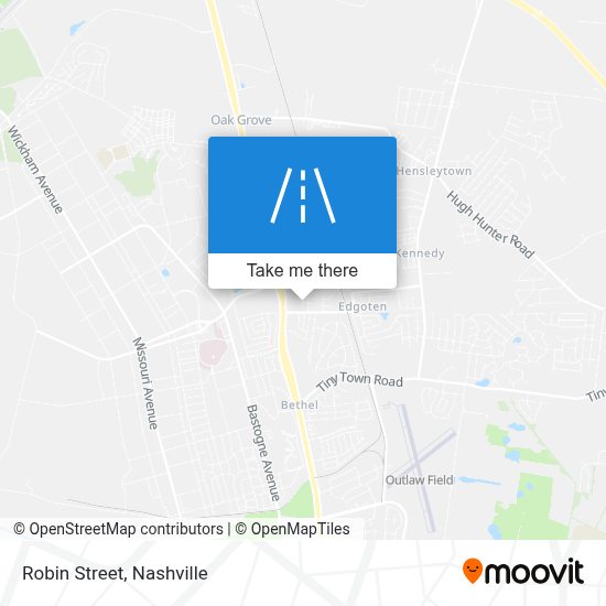 ¿Cómo llegar a Robin Street en Nashville en Autobús?