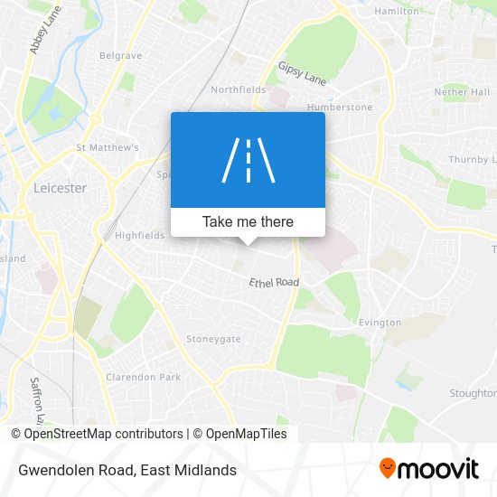 How to get to Gwendolen Road, Leicester by bus or train?