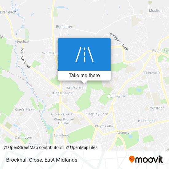 How to get to Brockhall Close in Northampton by Bus?