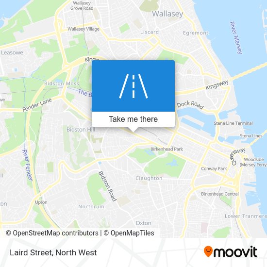 How to get to Laird Street, Birkenhead by bus or train?