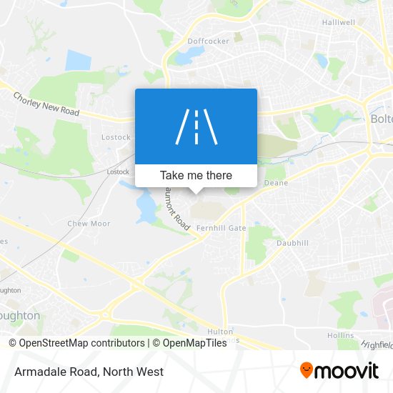 How to get to Armadale Road, Bolton by bus or train?