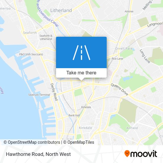 How to get to Hawthorne Road, Bootle by bus or train?