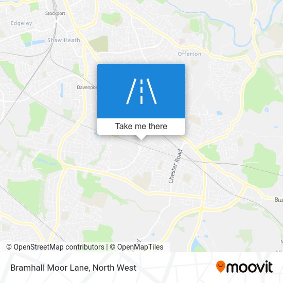 How to get to Bramhall Moor Lane in Hazel Grove by Bus or Train?