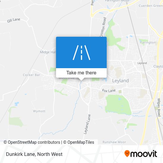 How to get to Dunkirk Lane, Leyland by bus or train?