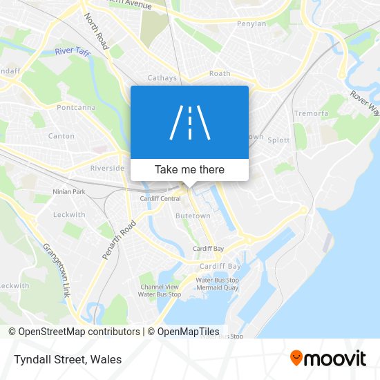 How to get to Tyndall Street, Cardiff by bus or train?