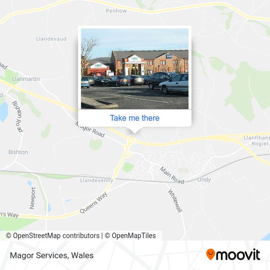 How to get to Magor Services, Monmouthshire by bus?