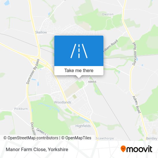 How to get to Manor Farm Close in Doncaster by Bus or Train?