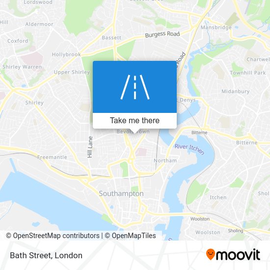 How to get to Bath Street, London by train or bus?