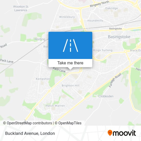 How to get to Buckland Avenue, Basingstoke by bus or train?