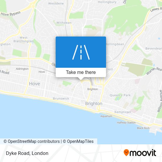How to get to Dyke Road, Brighton And Hove by bus or train?