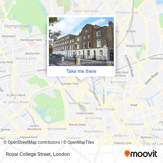 How to get to Royal College Street, Camden Town by bus, Tube or train?