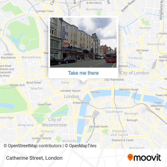How to get to Catherine Street, Covent Garden by bus, Tube or train?