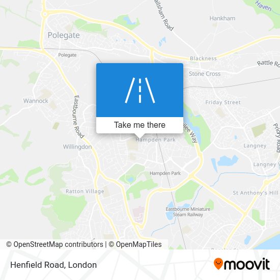 How to get to Henfield Road in Eastbourne by Bus or Train?