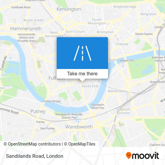 How to get to Sandilands Road in Fulham by Bus, Train or Tube?
