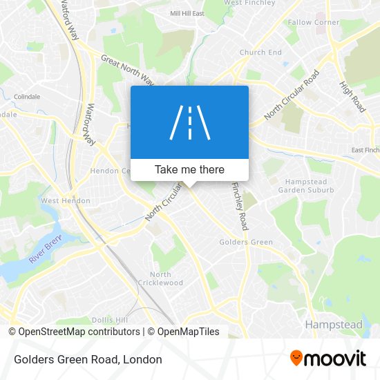 Find the best routes to Golders Green Road