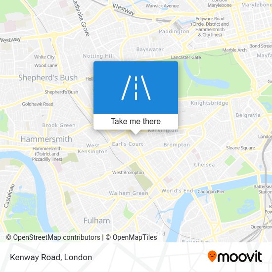 How to get to Kenway Road, Kensington by Tube, bus or train?