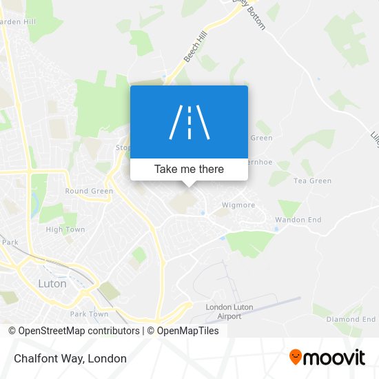 How to get to Chalfont Way, Luton by bus or train?