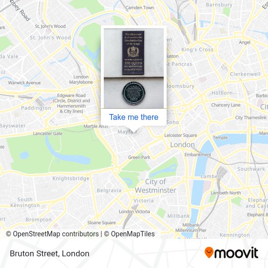 How to get to Bruton Street, Mayfair by bus, Tube or train?