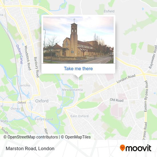 How to get to Marston Road, Oxford by bus or train?