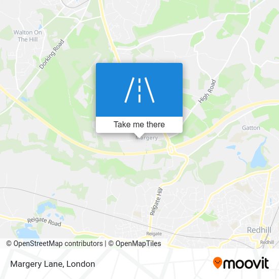 How to get to Margery Lane, Reigate And Banstead by bus, train or Tramlink?