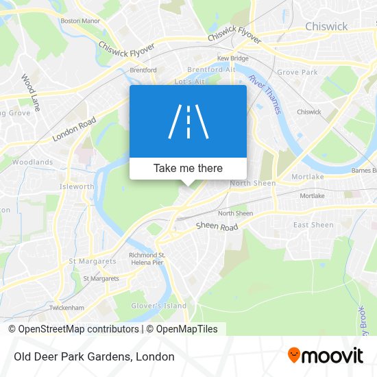 How to get to Old Deer Park Gardens, Richmond by bus, train or Tube?