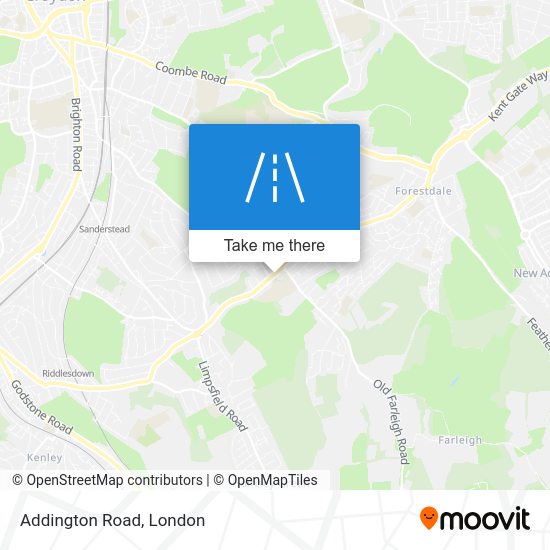 How to get to Addington Road, Selsdon by bus, train or Tramlink?