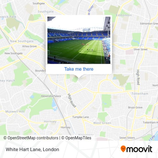 How to get to White Hart Lane, Tottenham by bus, Tube or train?