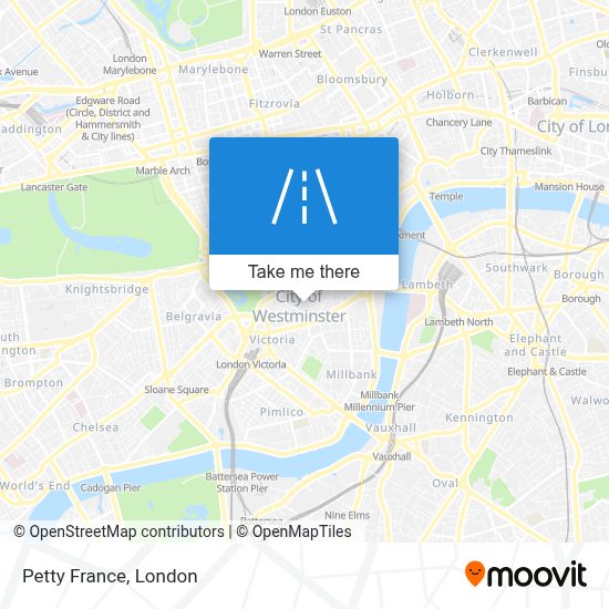 How to get to Petty France, Westminster by Tube, bus or train?