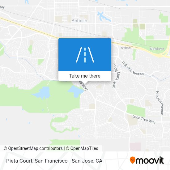 ¿Cómo llegar a Pieta Court, Antioch en autobús o BART?