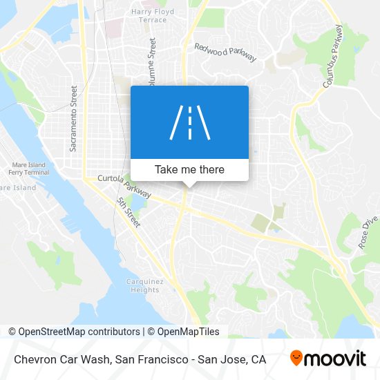 ¿Cómo llegar a Chevron Car Wash, Vallejo en Autobús o BART?