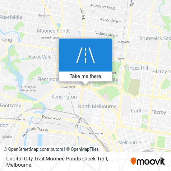 Moonee Ponds Creek Trail Map How To Get To Capital City Trail Moonee Ponds Creek Trail In North Melbourne By Train, Bus Or Tram?