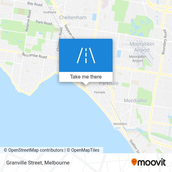 How to get to Granville Street, Mentone by Bus or Train?