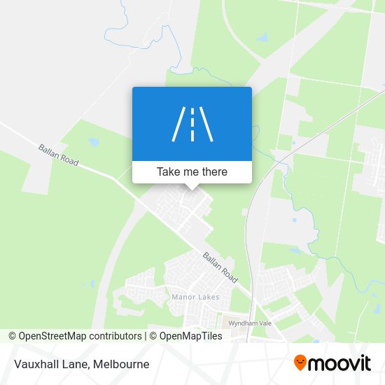 How to get to Vauxhall Lane in Wyndham Vale Bal by Bus or Train?