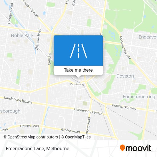How to get to Freemasons Lane, Dandenong by Bus or Train?