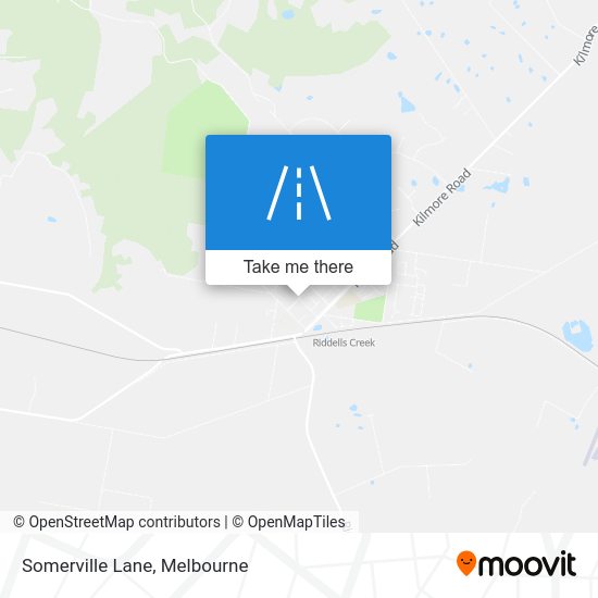 How to get to Somerville Lane, Riddells Creek by train or bus?
