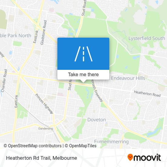 How to get to Heatherton Rd Trail, Dandenong North by bus or train?
