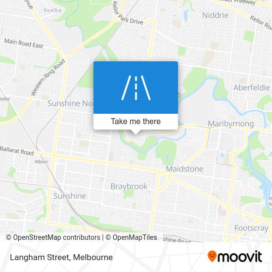 How to get to Langham Street, Avondale Heights by bus, tram or train?
