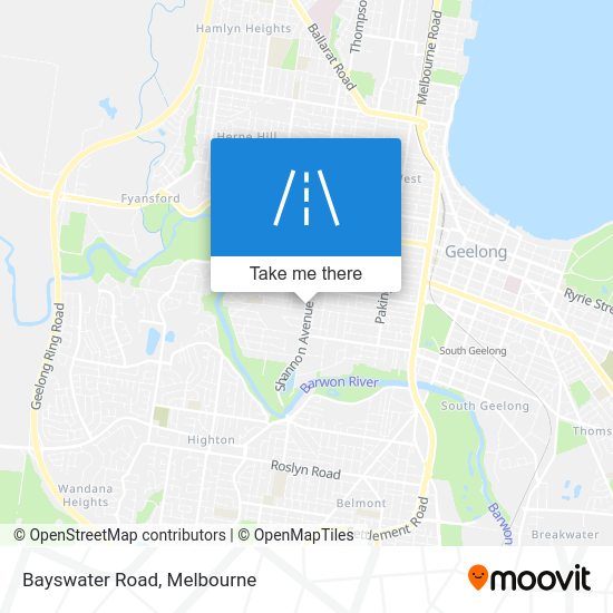 How to get to Bayswater Road in Newtown (Geelong) by Bus or Train?