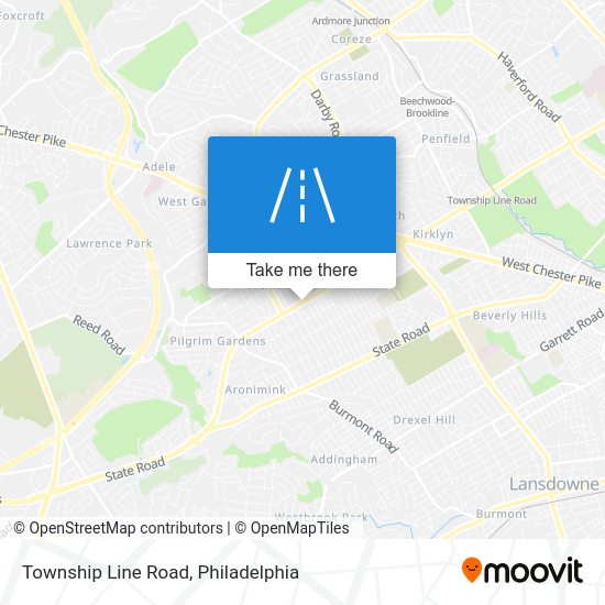 How to get to Township Line Road, Haverford by bus or subway?