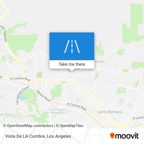 ¿Cómo llegar a Vista De LA Cumbre en Santa Barbara en Autobús o Tren?
