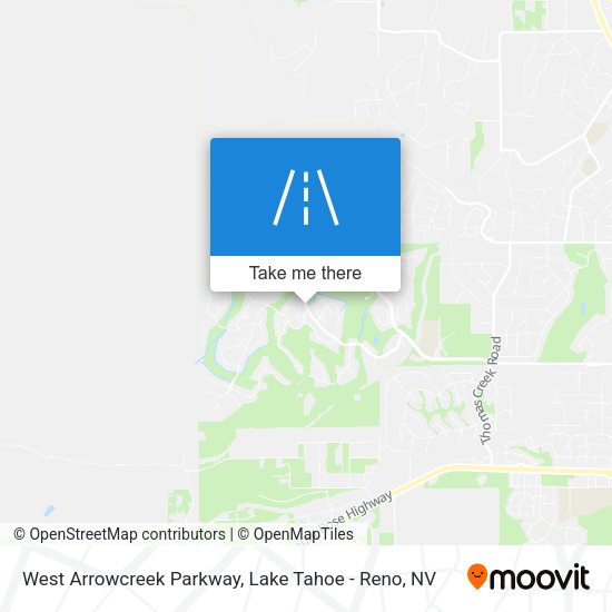 How to get to West Arrowcreek Parkway, Lake Tahoe Reno, NV by Bus?