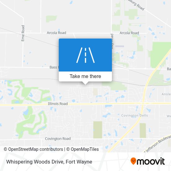 How to get to Whispering Woods Drive, Fort Wayne by Bus?
