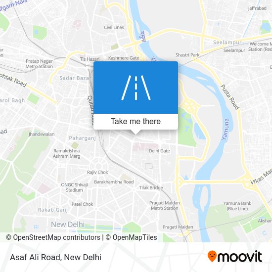 How to get to Asaf Ali Road, Delhi by bus, metro or train?