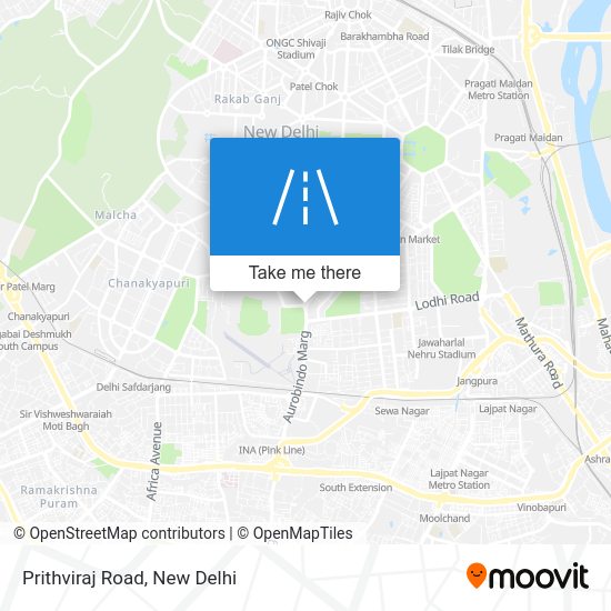 How to get to Prithviraj Road in Delhi by Bus or Metro?