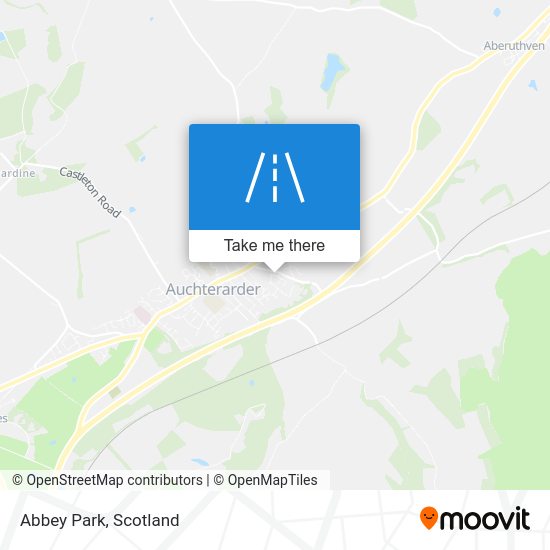 How to get to Abbey Park, Auchterarder by bus or train?