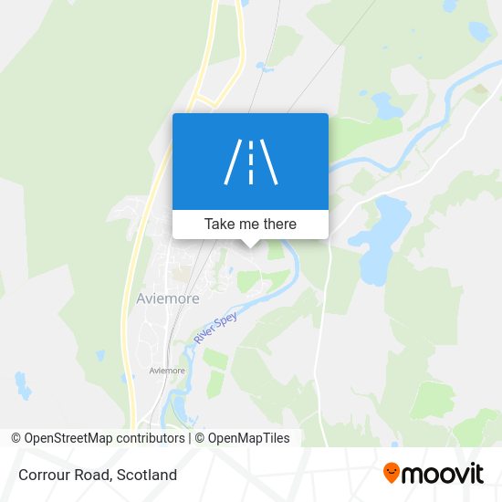 How to get to Corrour Road, Aviemore by Bus or Train?