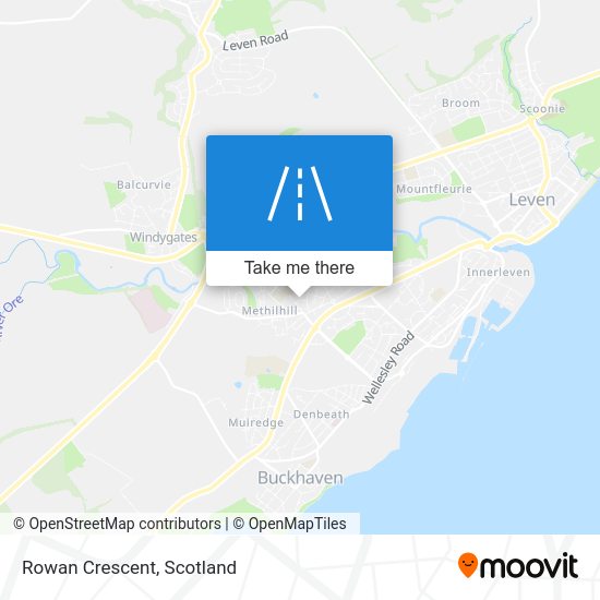 How to get to Rowan Crescent in Buckhaven, Methil, Methilhill by Bus